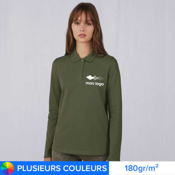 Polo Publicitaire BESTSELLER Femme Manches longues