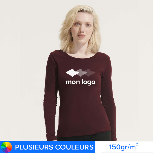 T-shirt Publicitaire Standard Manches longues Femme