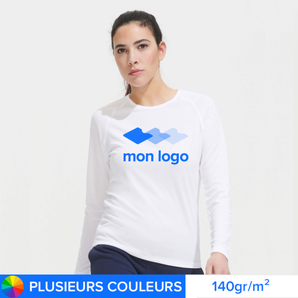 T-shirt Publicitaire Sportif Standard Femme Manches longues