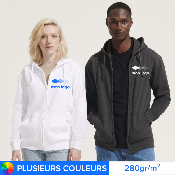 Veste sweat Publicitaire STANDARD unisex